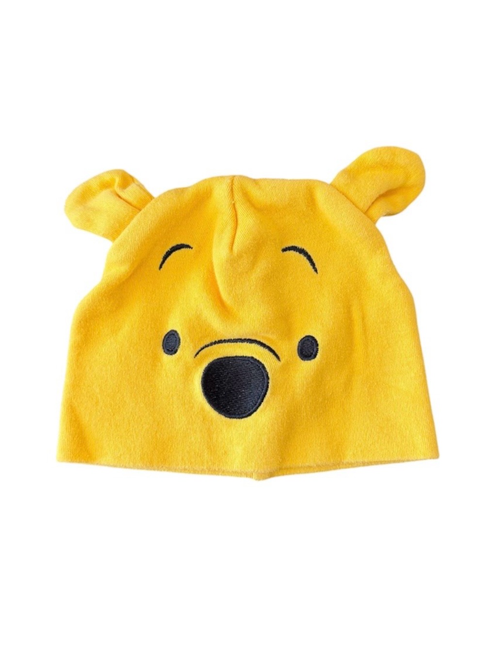 Disney Baby Infant Newborn Hat Winnie the Pooh Yellow Cotton Beanie Embroidered